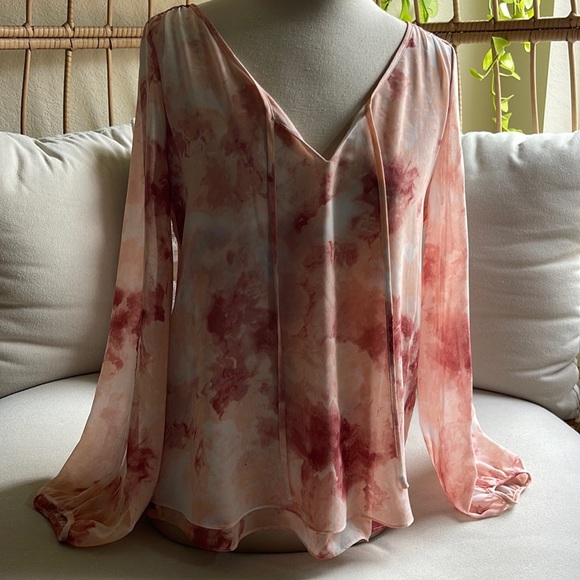 White House Black Market Tops - White House Black Market Split Sleeve Blouse